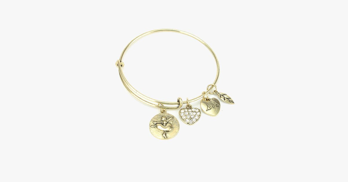 Ballet Love Charm Bangle