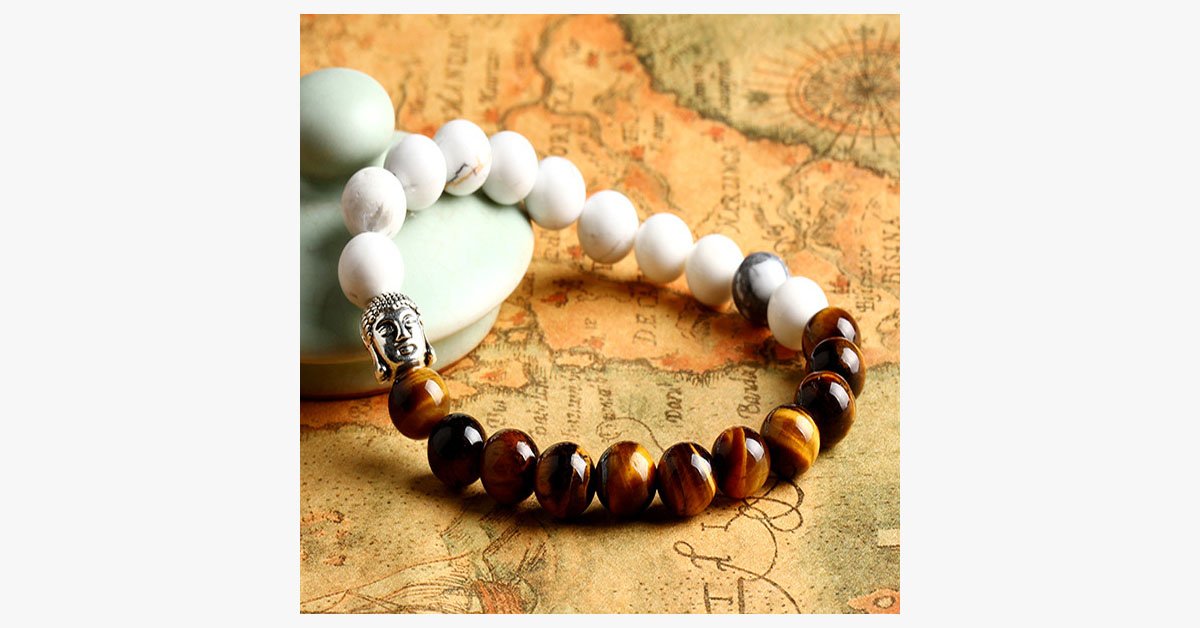 Buddha Lava Stone Unisex Bracelet