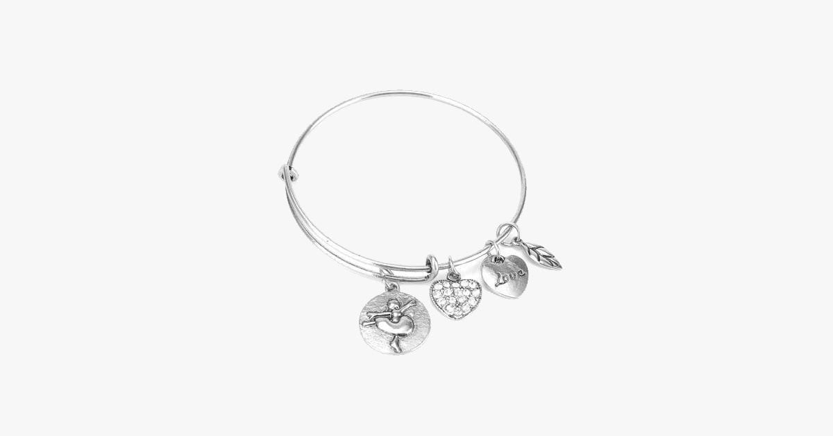 Ballet Love Charm Bangle
