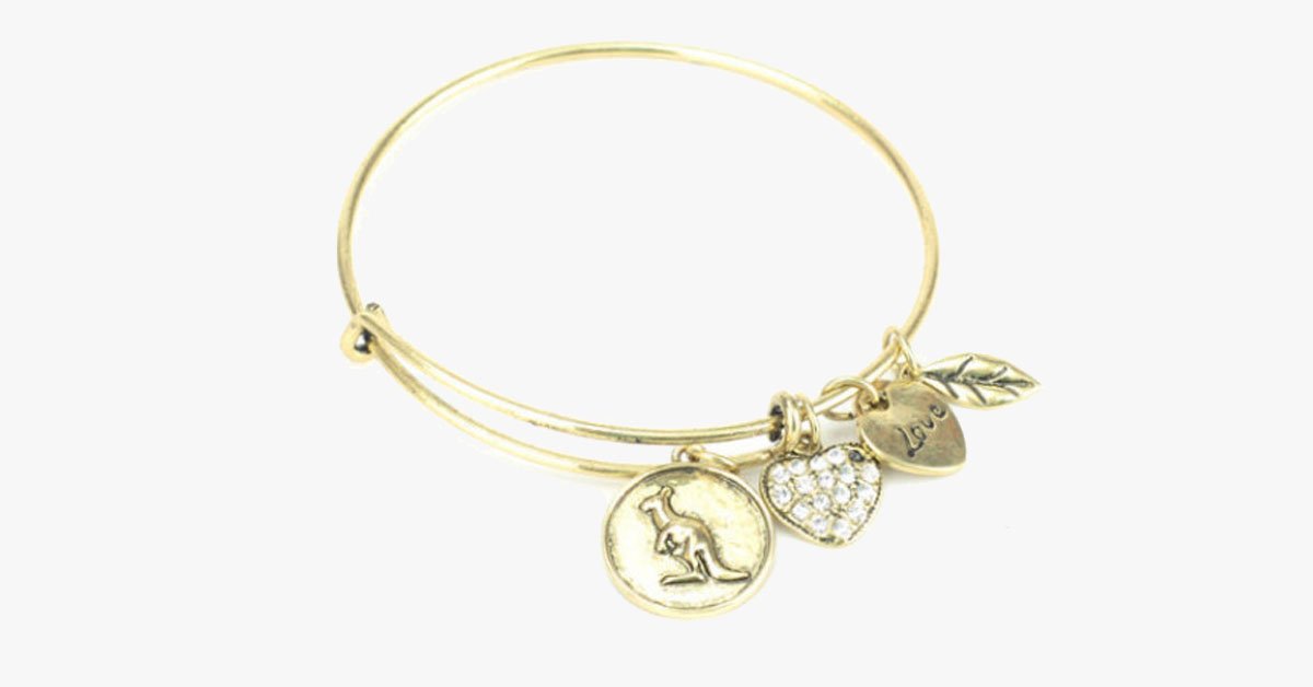 Kangaroo Charm Bangle