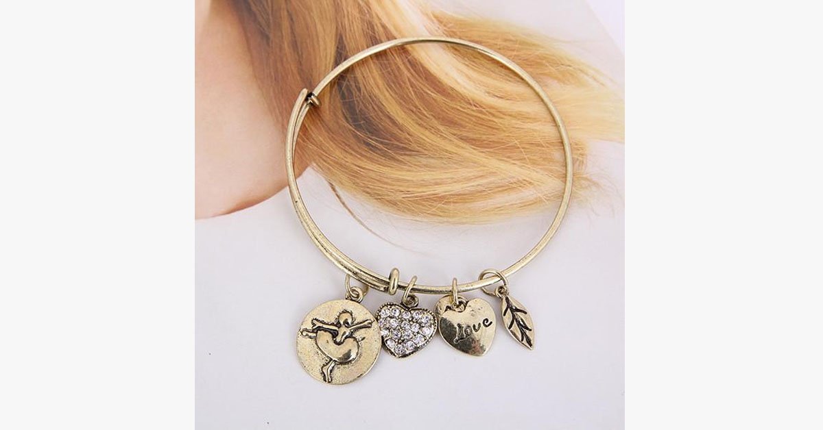 Ballet Love Charm Bangle