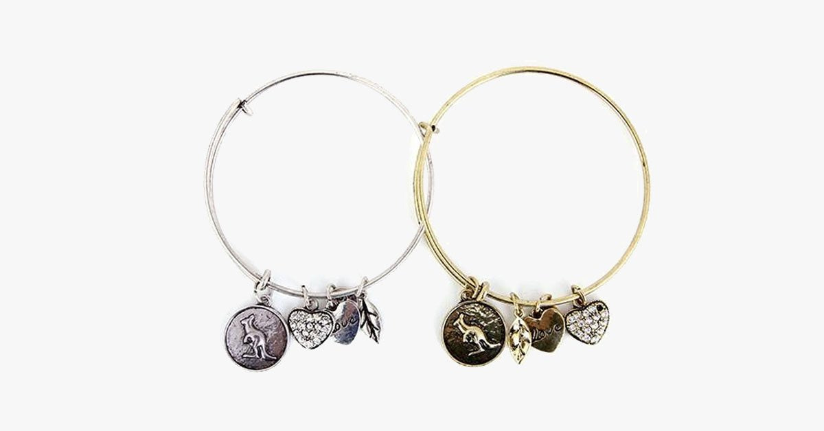 Kangaroo Charm Bangle