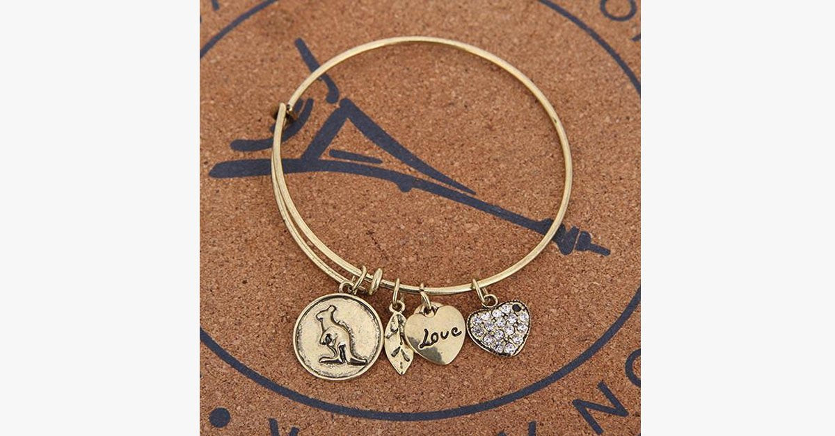 Kangaroo Charm Bangle