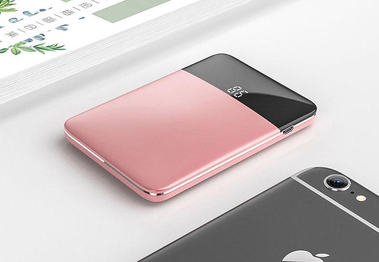 6000mAh 3-in-1 Mini Power Bank with Concealable Cable & Adapters