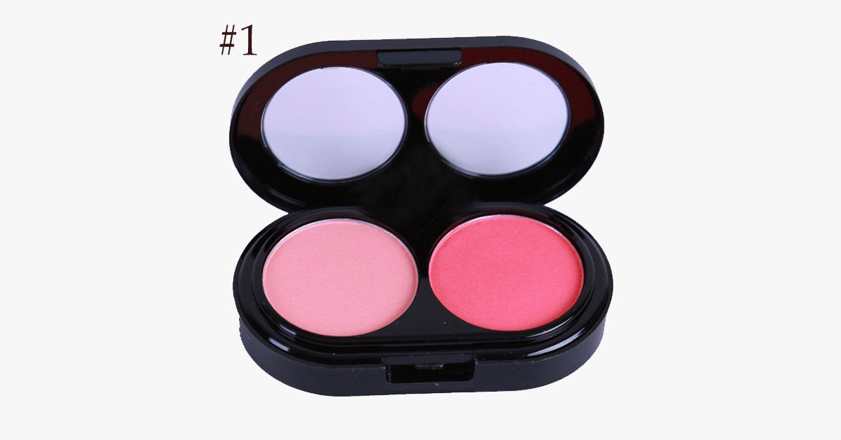 2 Color Blush Palette – Bring a Rosy Pink Glow to Your Cheeks