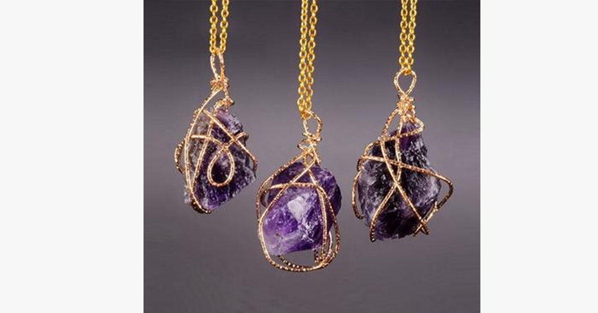 Handcrafted Crystal Stone Necklace