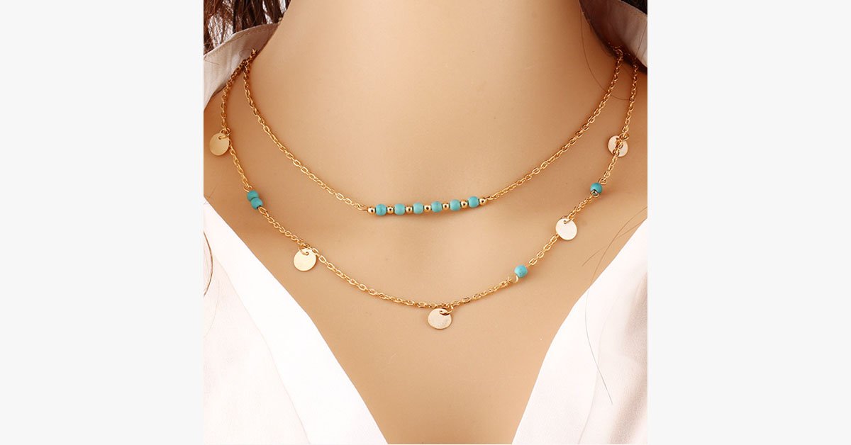 Turquoise Layer Necklace