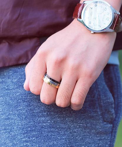 The Titanium Steel Multi-layer Rotating Ring - Stylish and A Little Fun
