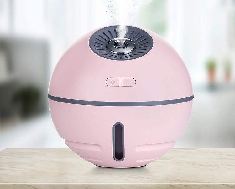 Rechargeable Mini Desk Humidifier With LED, Fan & Night Light, Also Your Power Bank