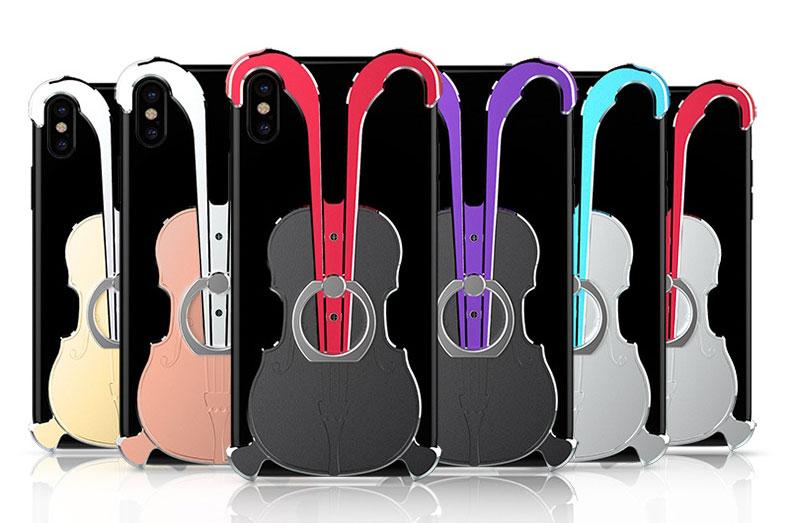 Violin-inspired Ring Holder Case for iPhone - Stay Safe and Stylish in Any Shock
