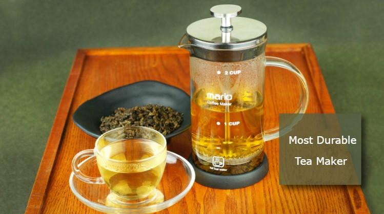 Most Durable Press Coffee Maker Made of 3 mm Thick Borosilicate Glass