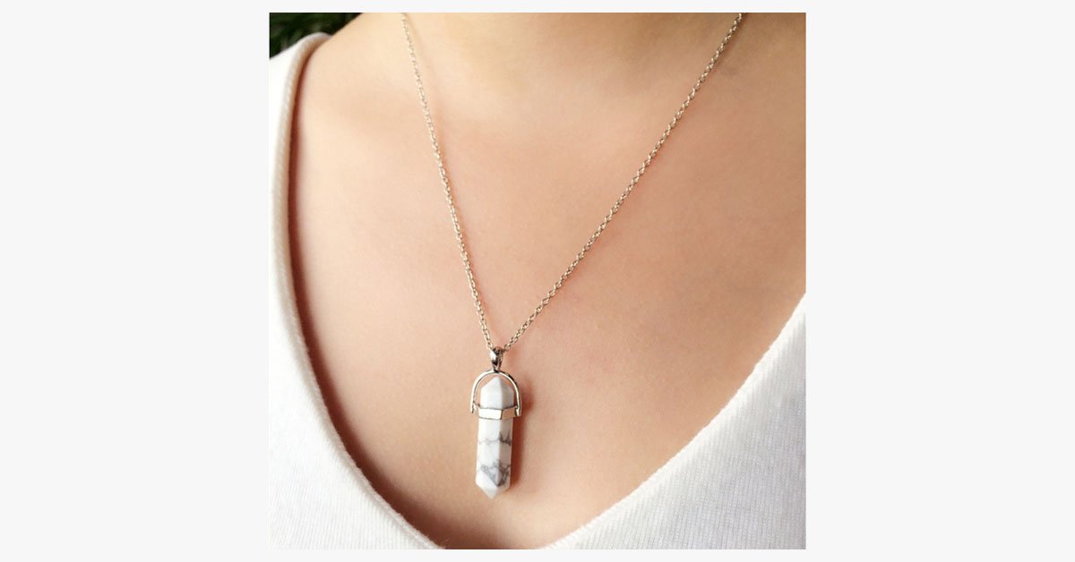 Colored Quartz Pendant