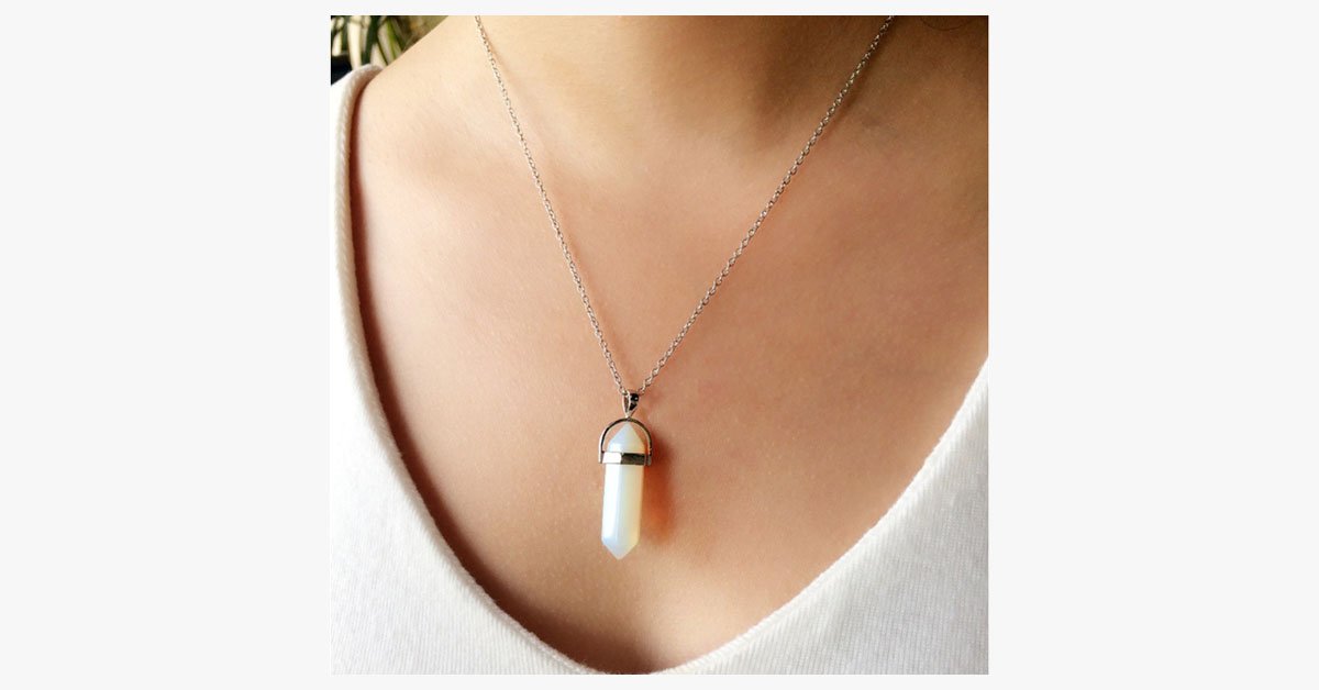 Colored Quartz Pendant