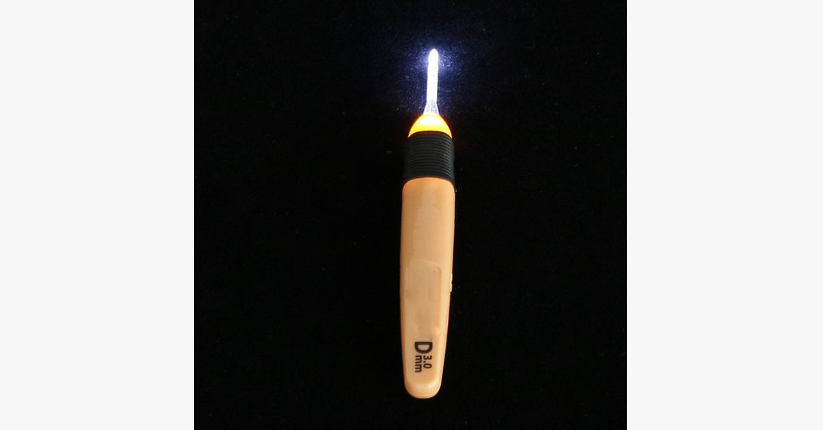 LED Crochet Hook Knitting Needle – Knit With Style!