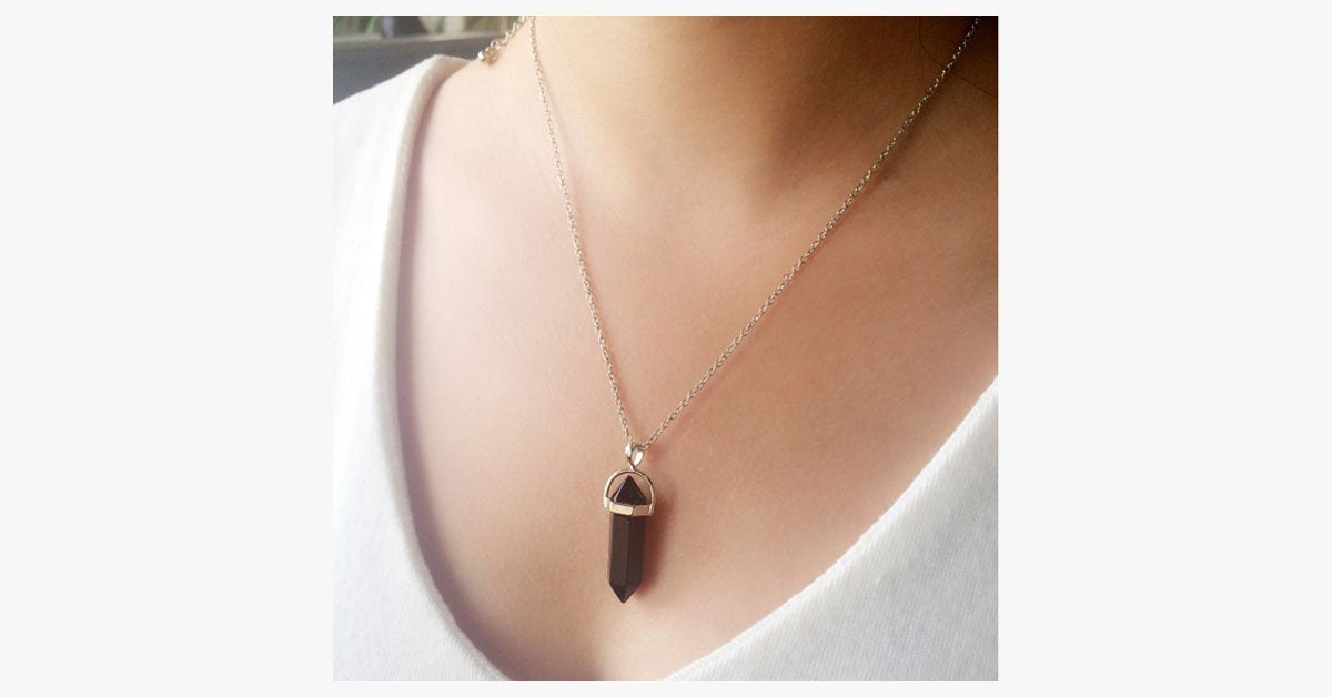 Colored Quartz Pendant