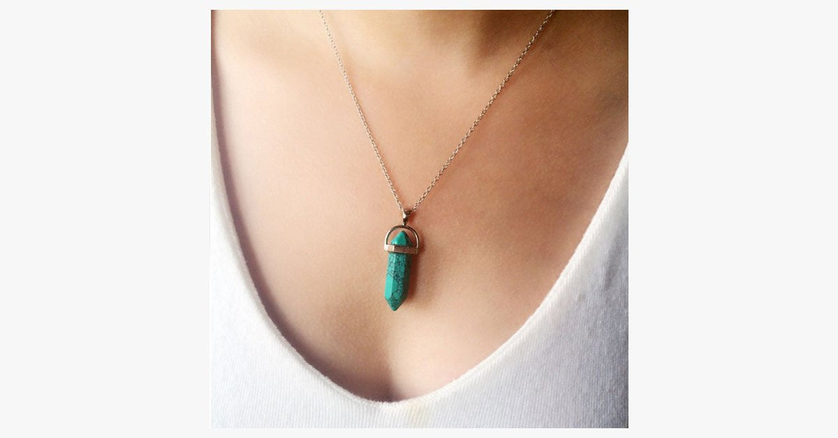 Colored Quartz Pendant