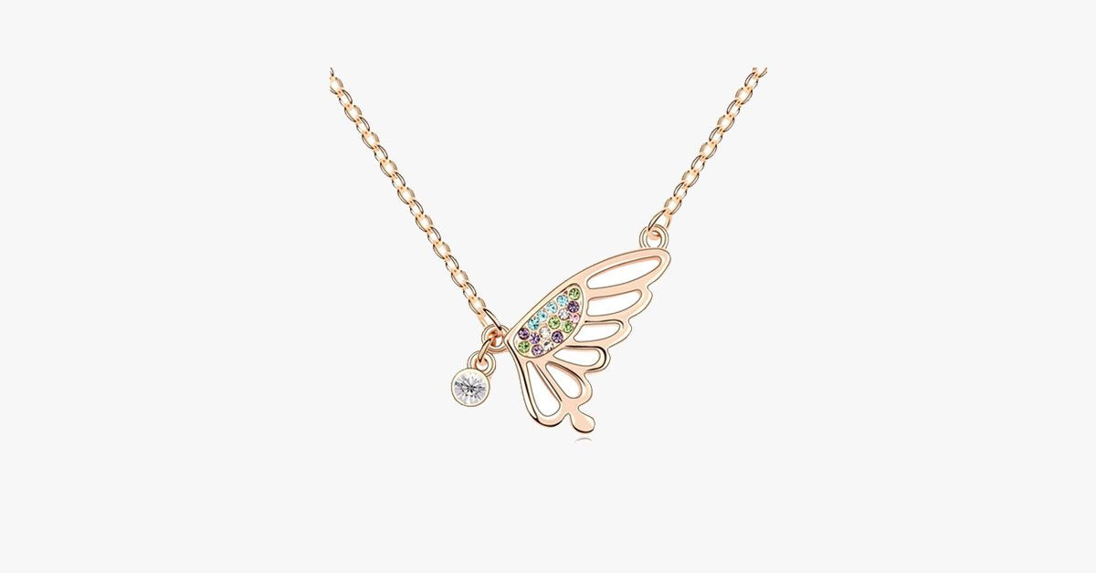 Butterfly Florence Crystal Pendant