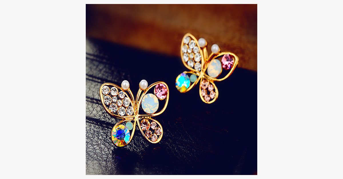 Colorful Butterfly Earrings