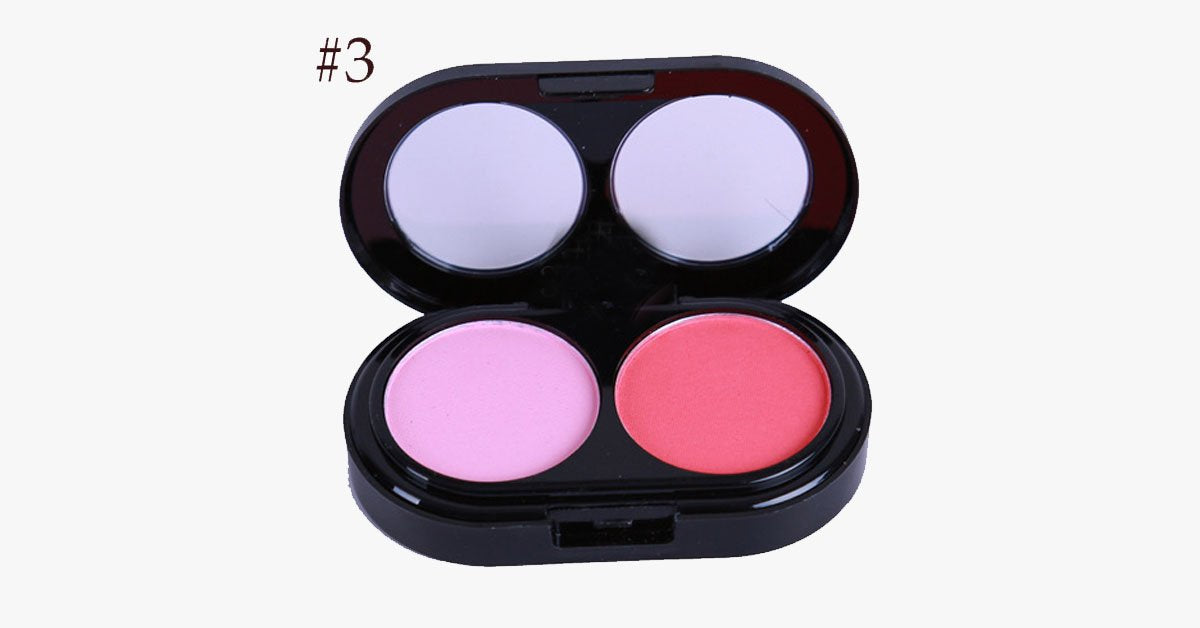 2 Color Blush Palette – Bring a Rosy Pink Glow to Your Cheeks