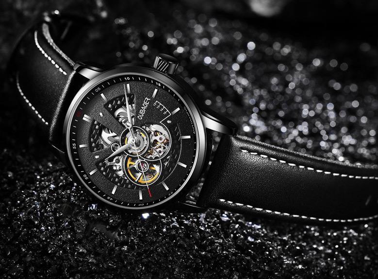 Mechanical & Automatic Skeleton Watch with Visible Gears