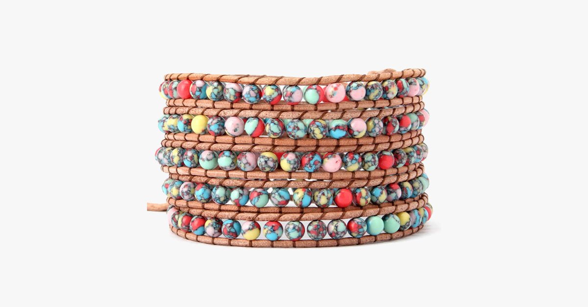 Beautiful Colourful Mess Wrap Bracelet