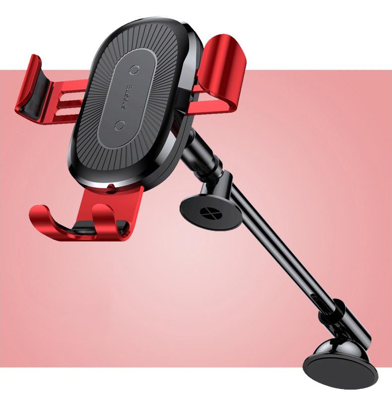 All-in-one Wireless Charger Car Mount with Longer Arm - Closer, Clearer