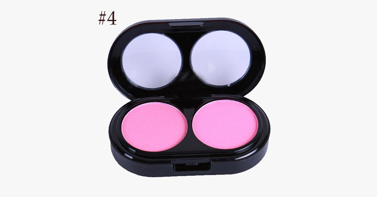 2 Color Blush Palette – Bring a Rosy Pink Glow to Your Cheeks