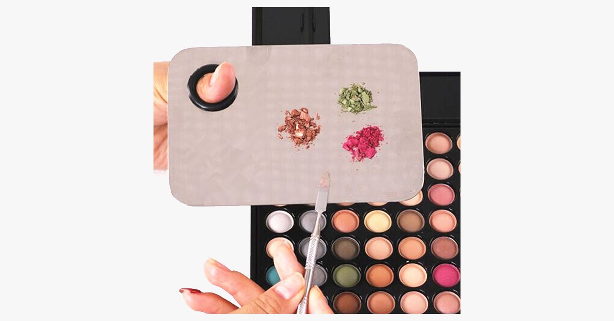 Beauty Stainless Mixing Palette With Spatula Tool