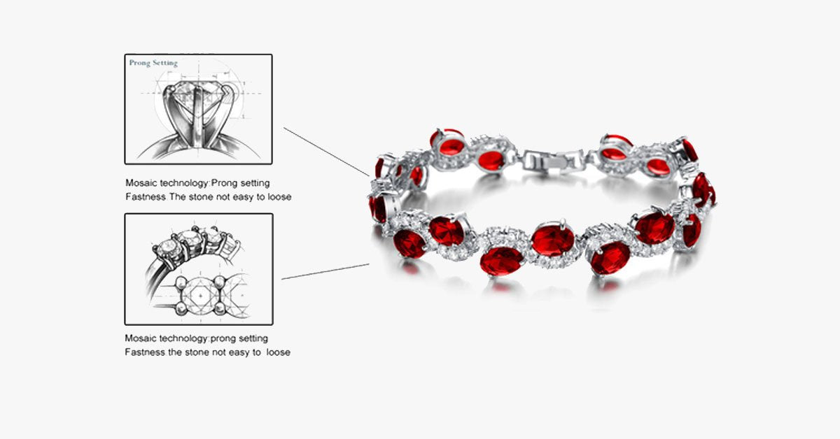 Red Garnet Exquisite Bracelet