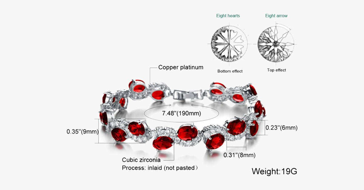 Red Garnet Exquisite Bracelet