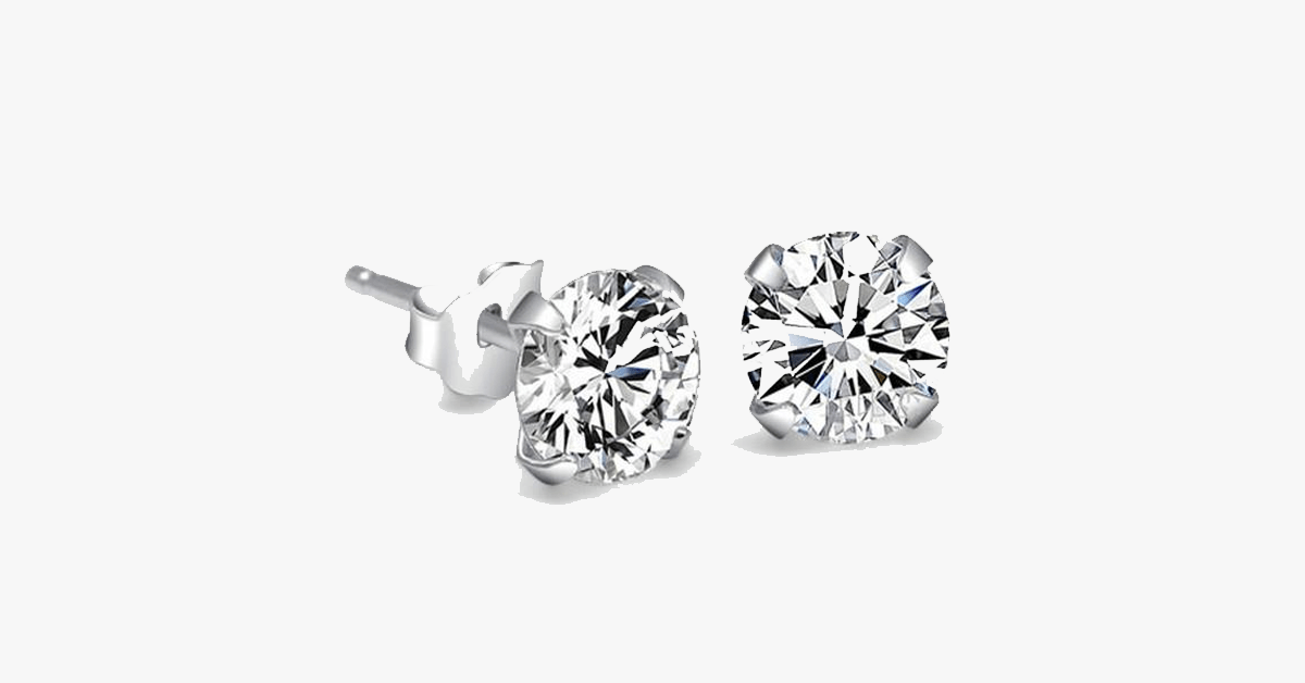 Crystal Stud Earrings - 4mm