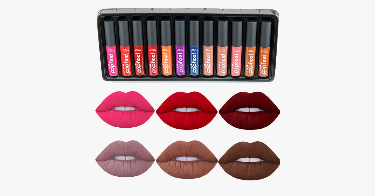 Everlasting Velvet Matte Lipstick Kit With 12 Shades – Your Everyday Wear
