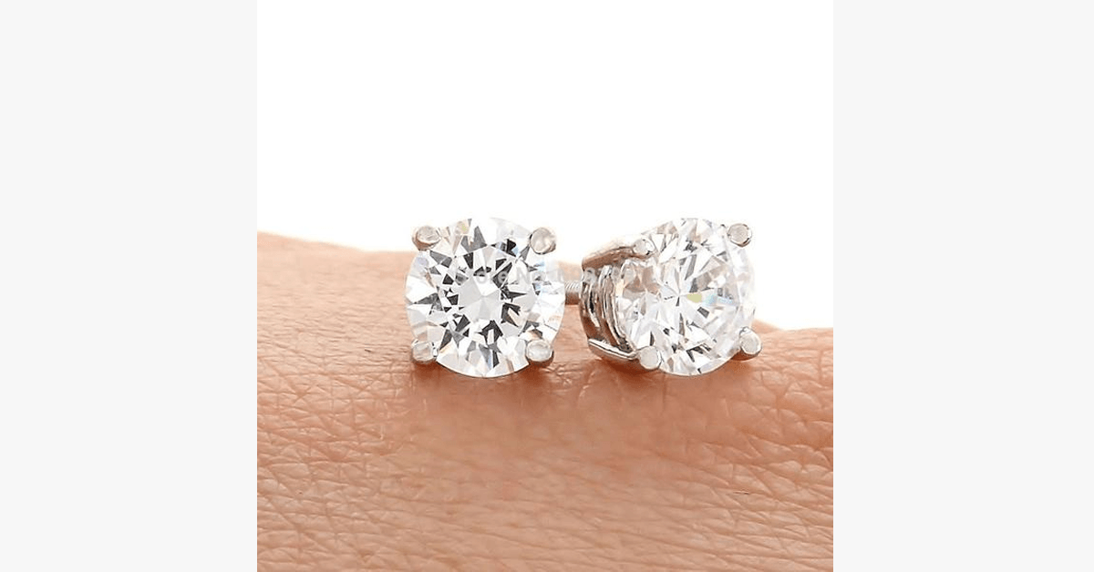 Crystal Stud Earrings - 4mm