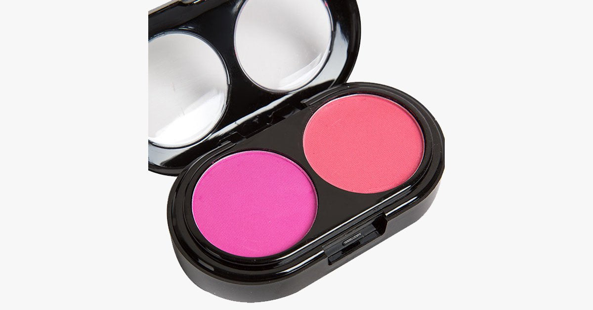 2 Color Blush Palette – Bring a Rosy Pink Glow to Your Cheeks