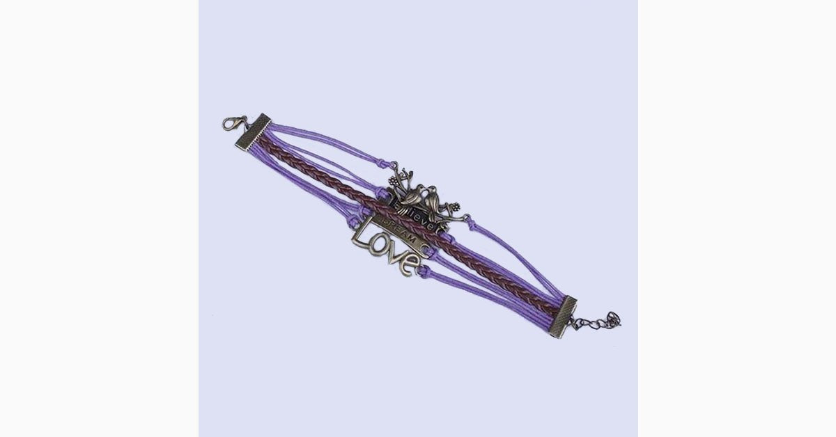 Believe Dream Love Bracelet