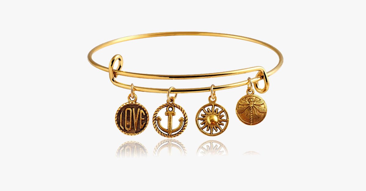 Wanderlust Charm Bangle