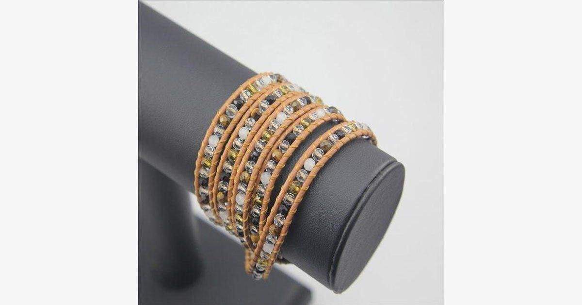 Smoked Anatase Stone Bracelet