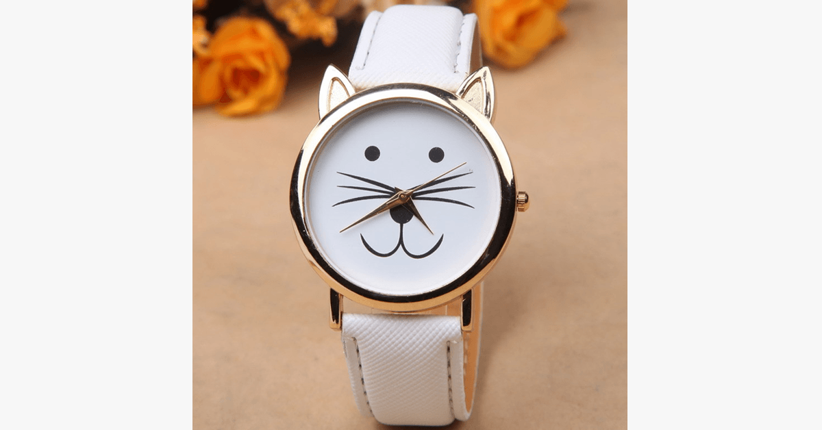 Cute Cat Watch- Best Gift Ever For Cat Lovers!