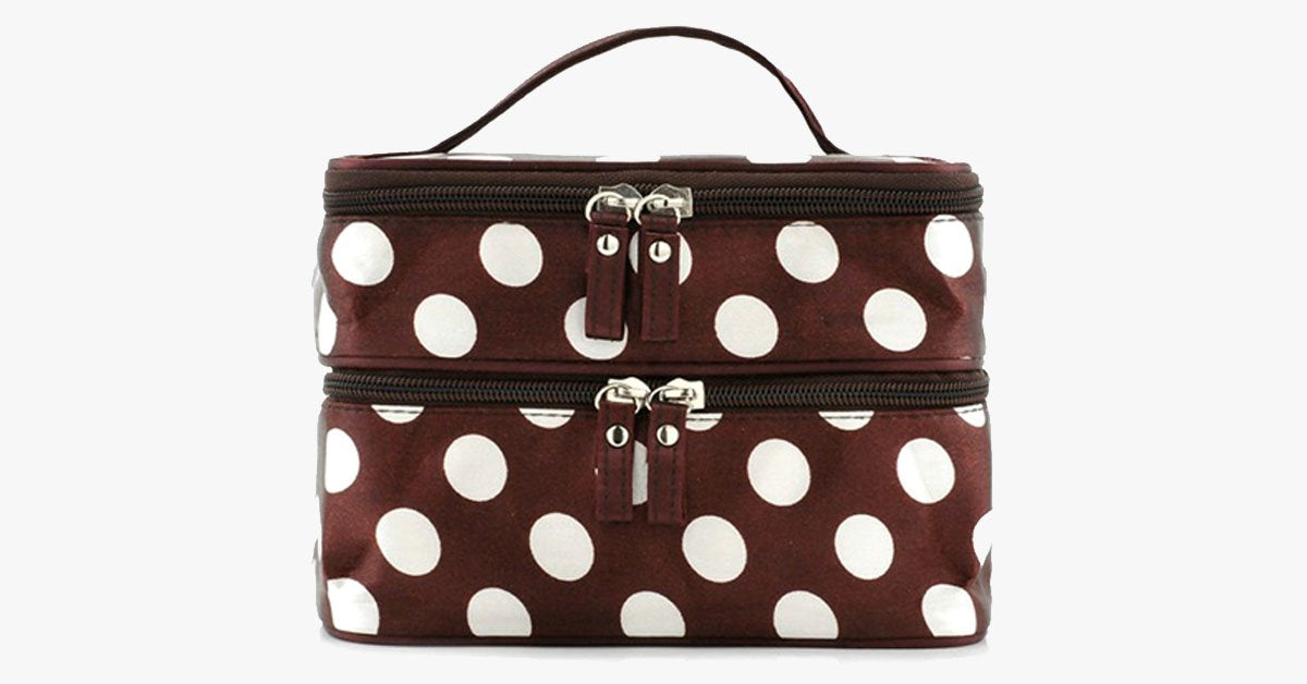 Polka Dot Make Up Bag