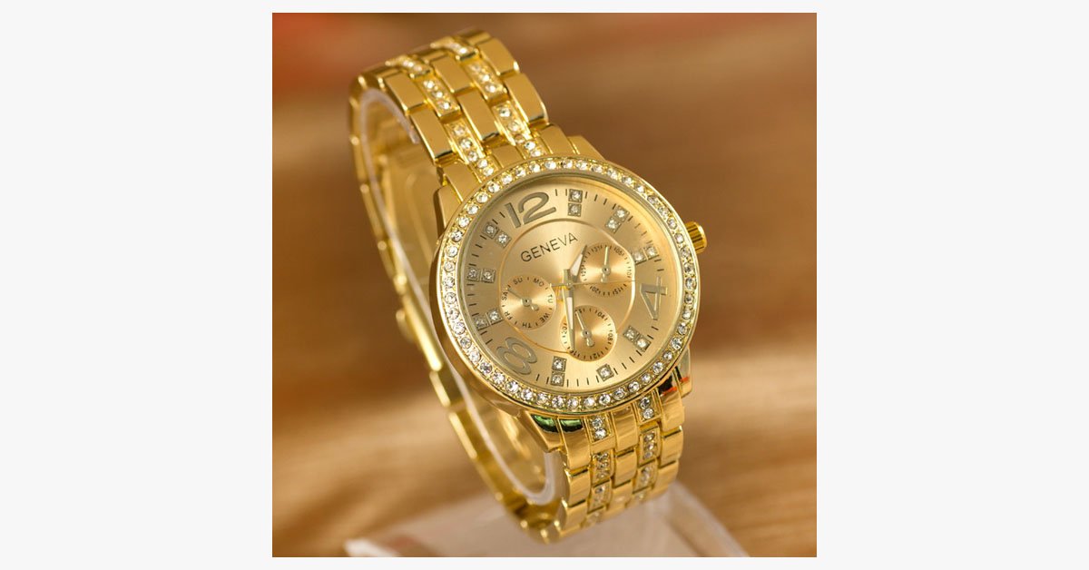 Exquisite Gold Plated Watch