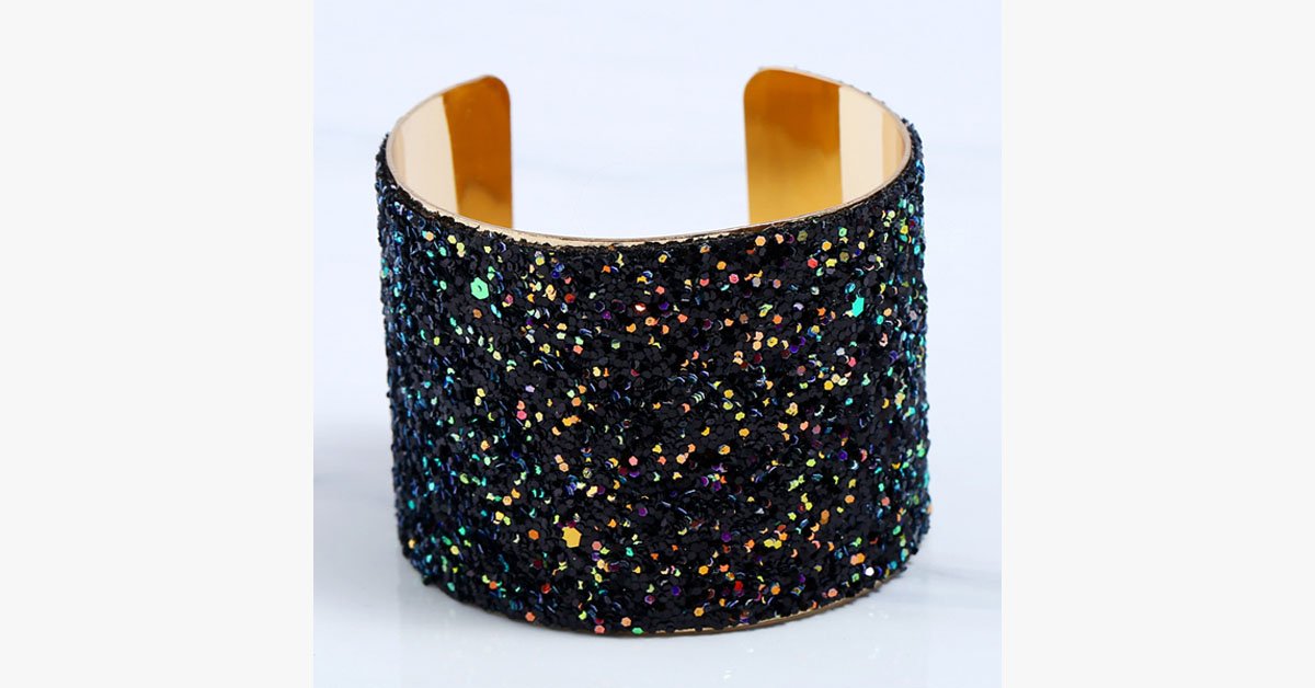 Sequin Cuff Bangle