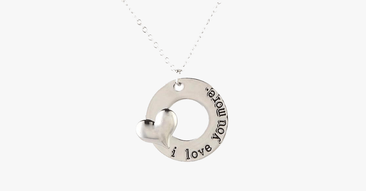 I Love You More Pendant
