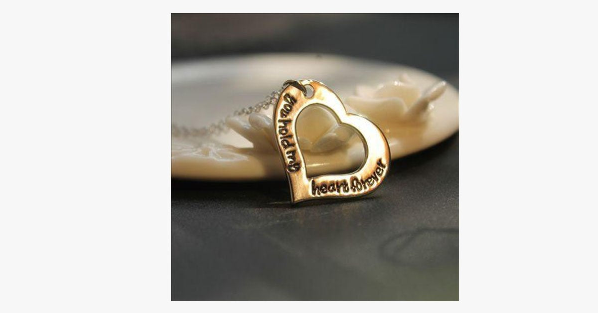 You hold my heart forever Necklace