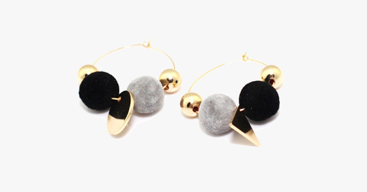 Pom Pom Earrings