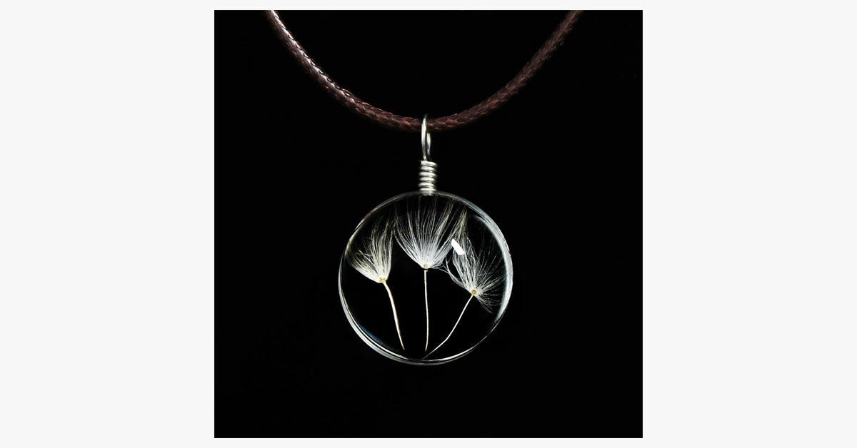 Crystal Glass Ball Wish Pendant