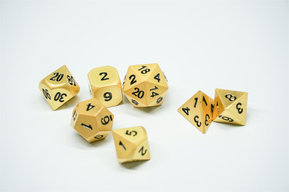 See If You Can Even Your Own Odds with Cool & Fancy Full Set of Metal Dice