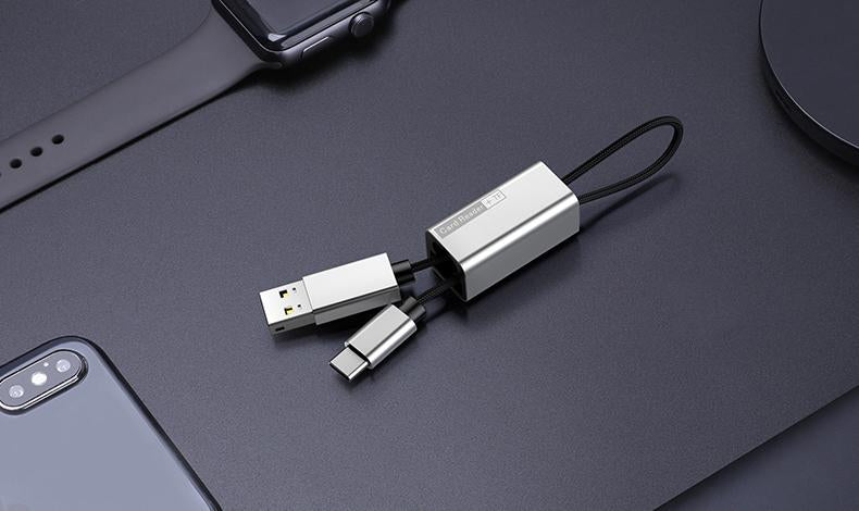Never Suffer with Full Memory or Low Battery Headache with 2-in-1 Type-C Card Reader Cable