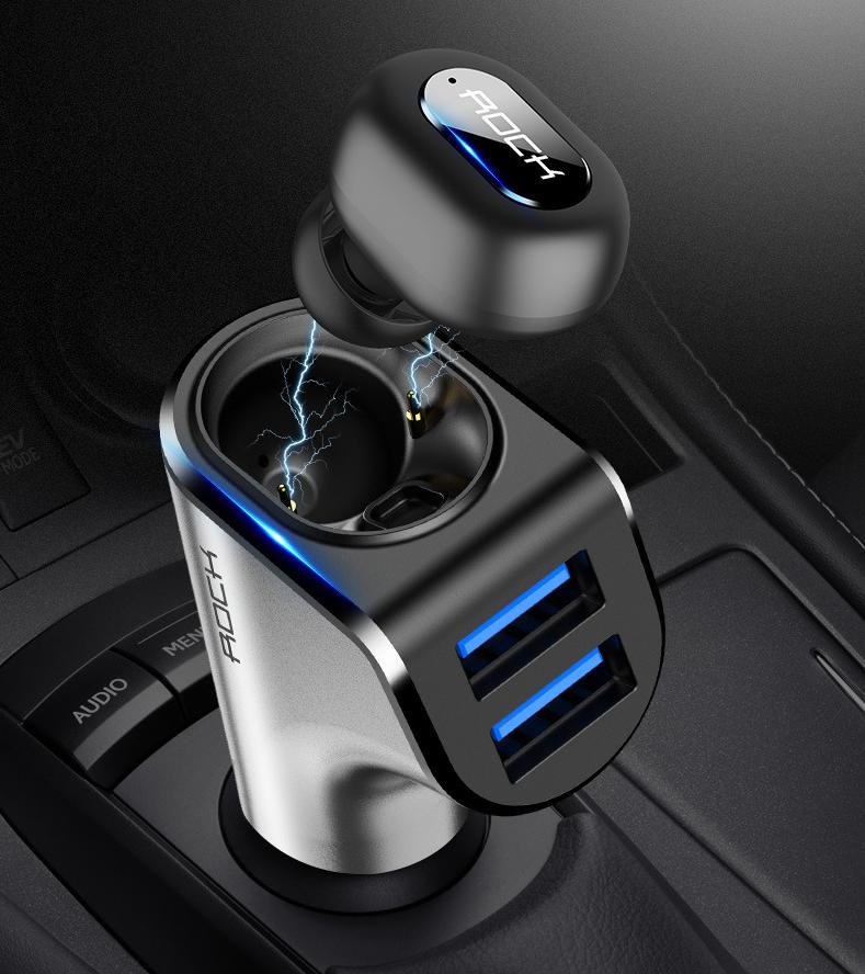 Bluetooth Earphone Car Charger