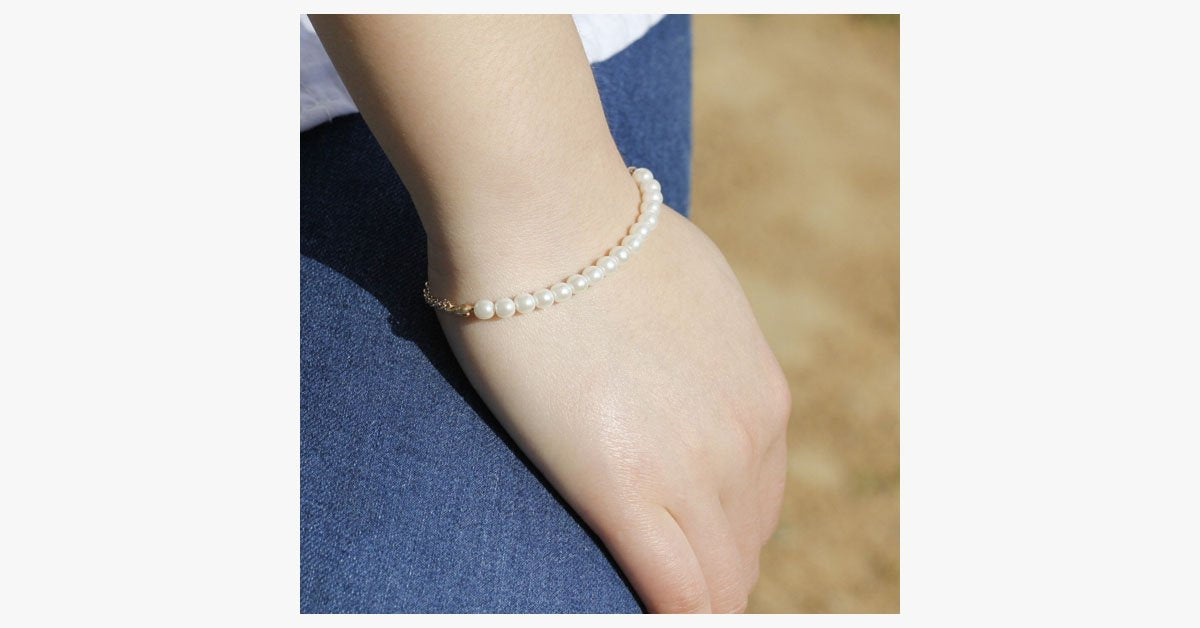 Freshwater Pearl Chain Bracelet
