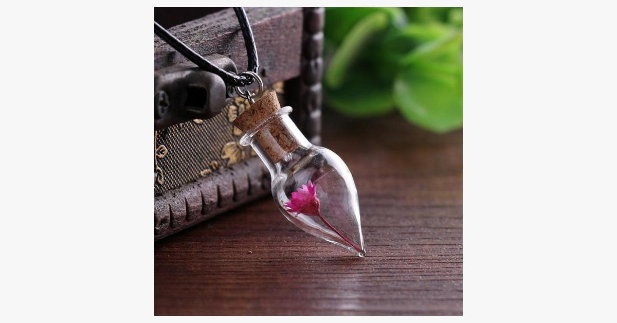 Cone Shape Bottle Necklace For Women